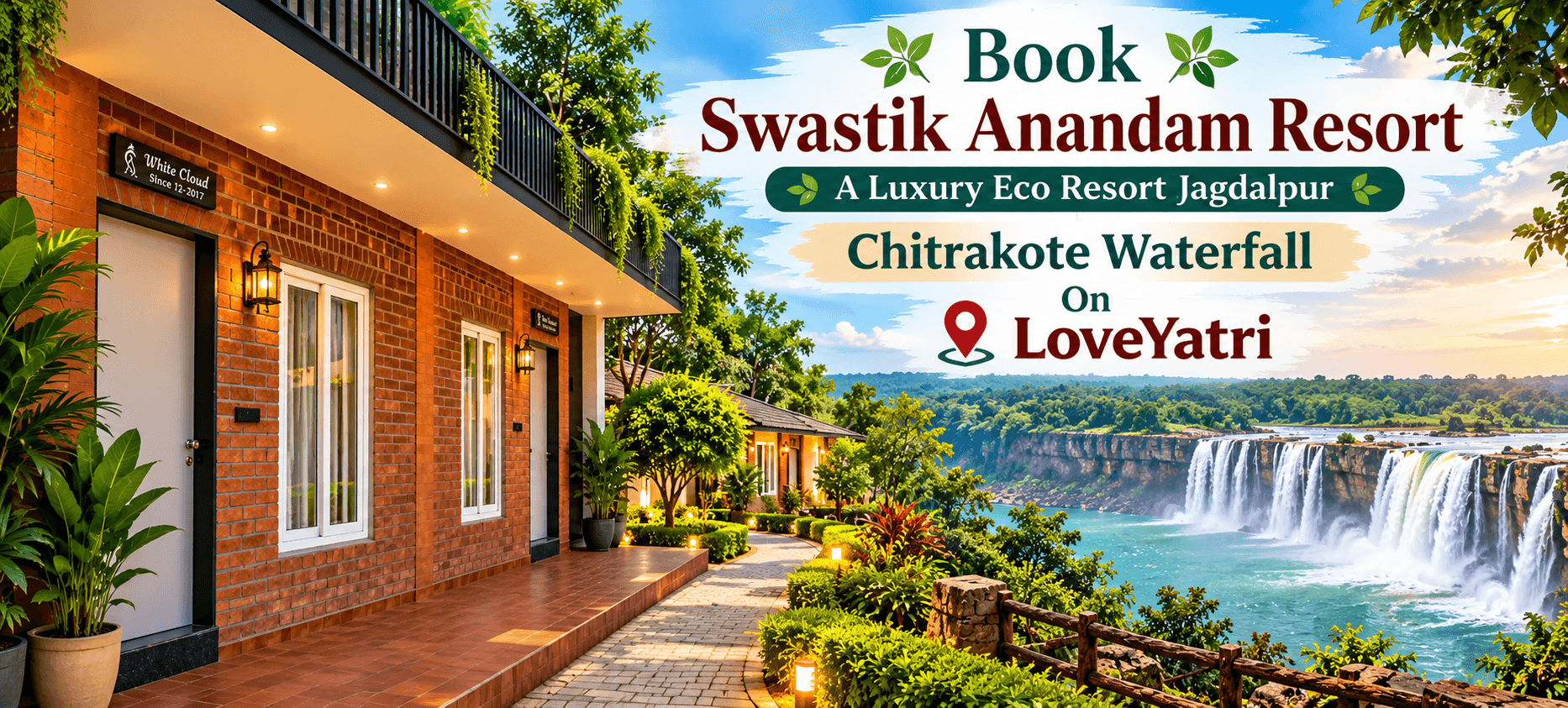 Book Swastik Anandam Resort  A Luxury Eco Resort Jagdalpur  Chitrakote Waterfall On LoveYatri