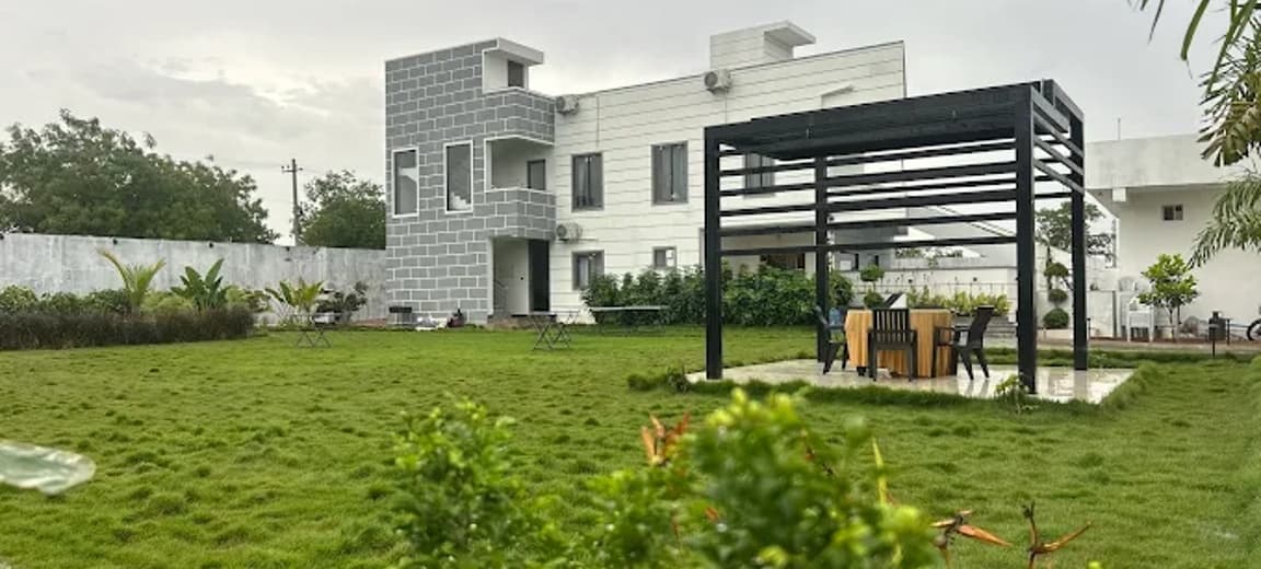 Ivy Nature Villa 5BHK Farmhouse in Moinabad – A Peaceful Getaway Near Hyderabad