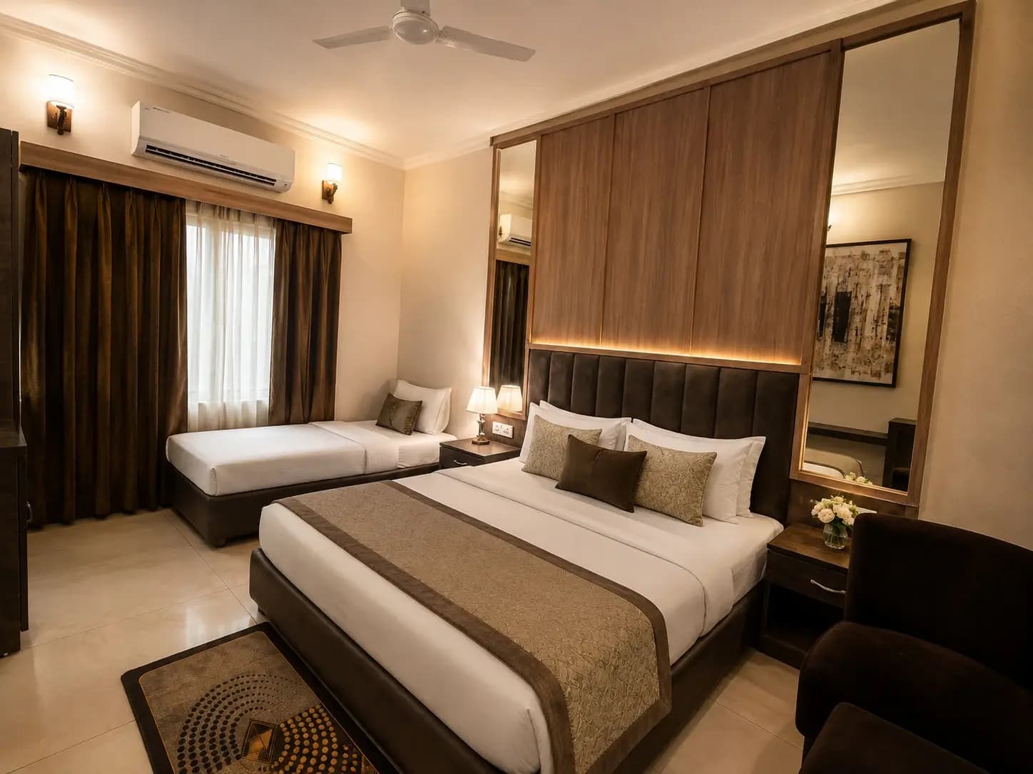 Triple Bed Family Suite Pool View Room with Breakfast - Image 1